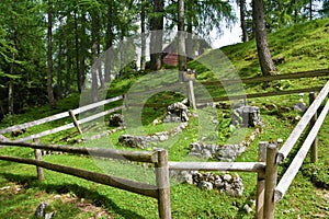 Graves of russian war prisoners at Vrsic pass