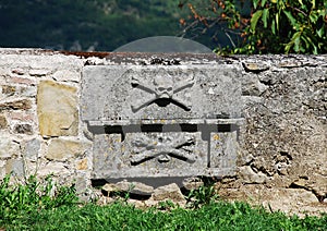 Graves at Saint Vitus Parish Church in Gracisce