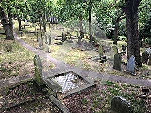 Graves in Symonds Street Cemetery