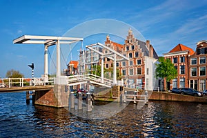 Gravestenenbrug bridge in Haarlem, Netherlands