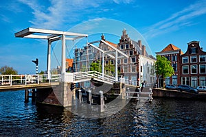 Gravestenenbrug bridge in Haarlem, Netherlands