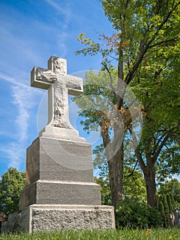 Gravestone with Cross