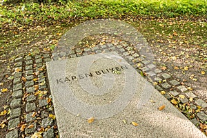 The gravestone of the famous danish writer Karen Blixen