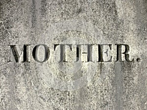 Gravestone: mother