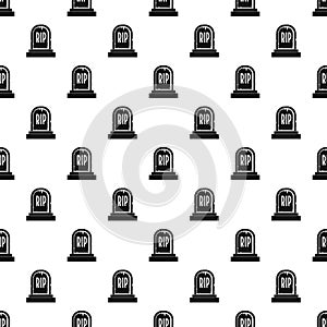 Gravestone with RIP text pattern vector