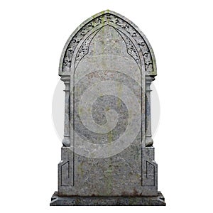 Gravestone on the white background