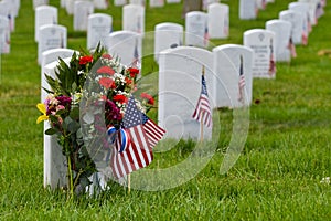 Gravestones in Arlington National Cemetery - Washington DC photo