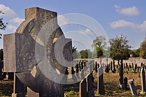 Graveyard celtic cross