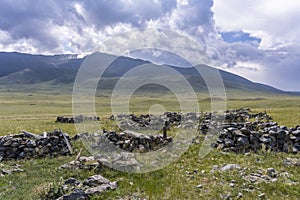 Graveyard in Mongolia