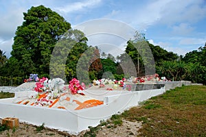 Graveyard on Ofu Island, Tonga