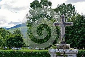 Graveyard of Vic-sur-sere.Iron cross photo