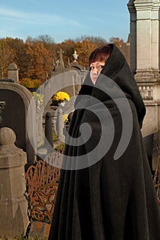 Graveyard visitor