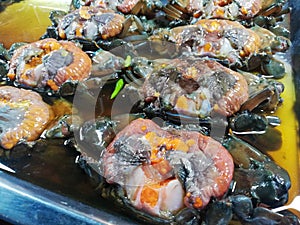 Gravid crab fermented with fish sauce