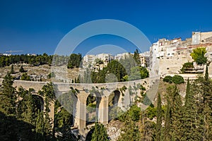 The ancient city of Gravina in Puglia, Italy