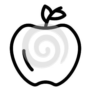 Gravity fresh apple icon, outline style