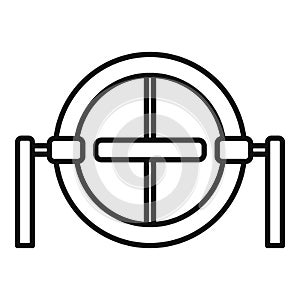 Gravity model icon outline vector. Accelerometer gyroscope