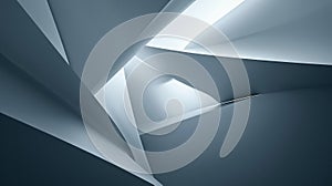 A gray abstract background with light highlights a modern design with copy space