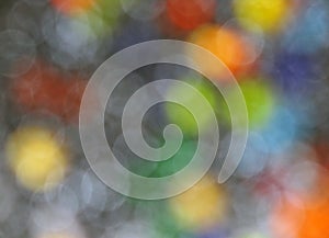 Gray background of colored circles