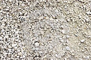 Gray background consisting of small gray stones