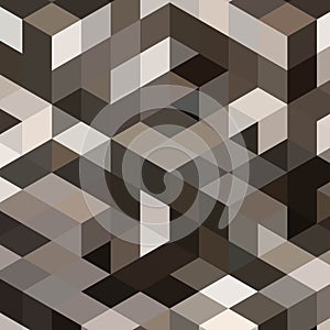 Gray background with cubes and squares. - Vektorgrafik. eps 10