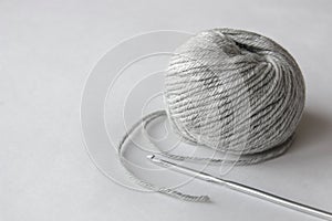 Gray ball of string