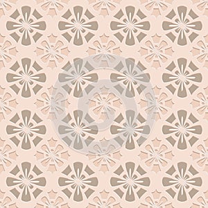 Gray beige carved arabic style seamless pattern, elegant pattern for design and decoration