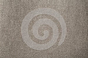 Gray beige linen canvas surface background. Sackcloth design, ecological cotton textile, fashionable woven flex burlap