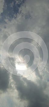 cloudy not necessarily rainy