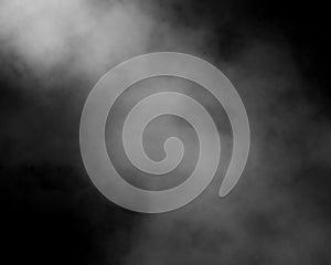 Gray and black fog and smoke and mist effect on black background and Isolated white fog on the black background