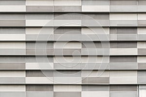 Gray block decorated on modern building. Abstract texture background