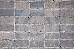 Gray block wall background