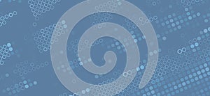 Gray blue dotted tech background. Vector pattern