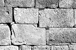 gray brick in greece the texture abstract of a ancien