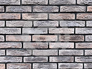 Gray brick wall background