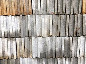 gray brick wall background material of construction background