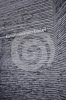 Exterior of the The Kunstmuseum Basel, Switzerland