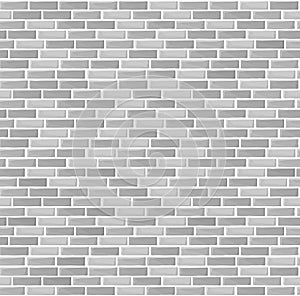 Gray brick wall texture - vector seamless architectural pattern for background, wallpaper, wrapping