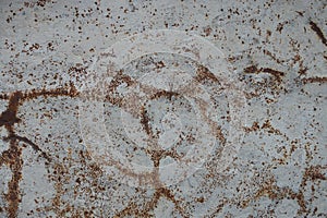 Metal texture from dirty old rusty iron wall