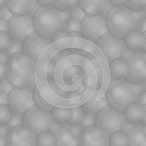 Gray bubbles - vector abstract seamless texture