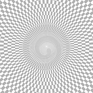 Gray checkered background of circles. Pattern for emulation of empty space. Vector