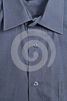 Gray classic shirt front detail