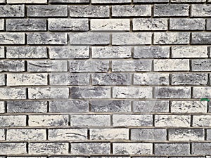 Gray clinker bricks pattern close up