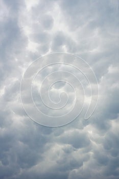 Abstract textural background of gray clouds