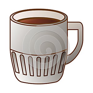 Gray coffee cuppa design image