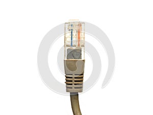 Gray color broadband cable jack