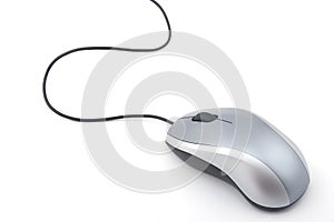 Gray computer mouse