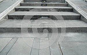 Gray concrete or Stone stairs steps background