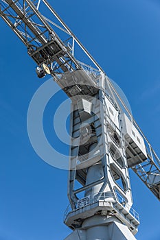 Gray crane titan in Nantes France