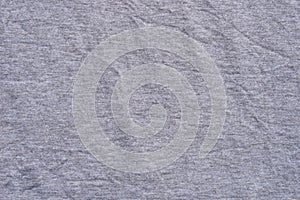 Gray creased cotton jersey background texture