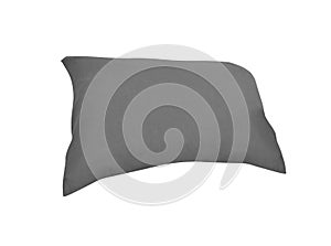 Gray cushion isolated on white